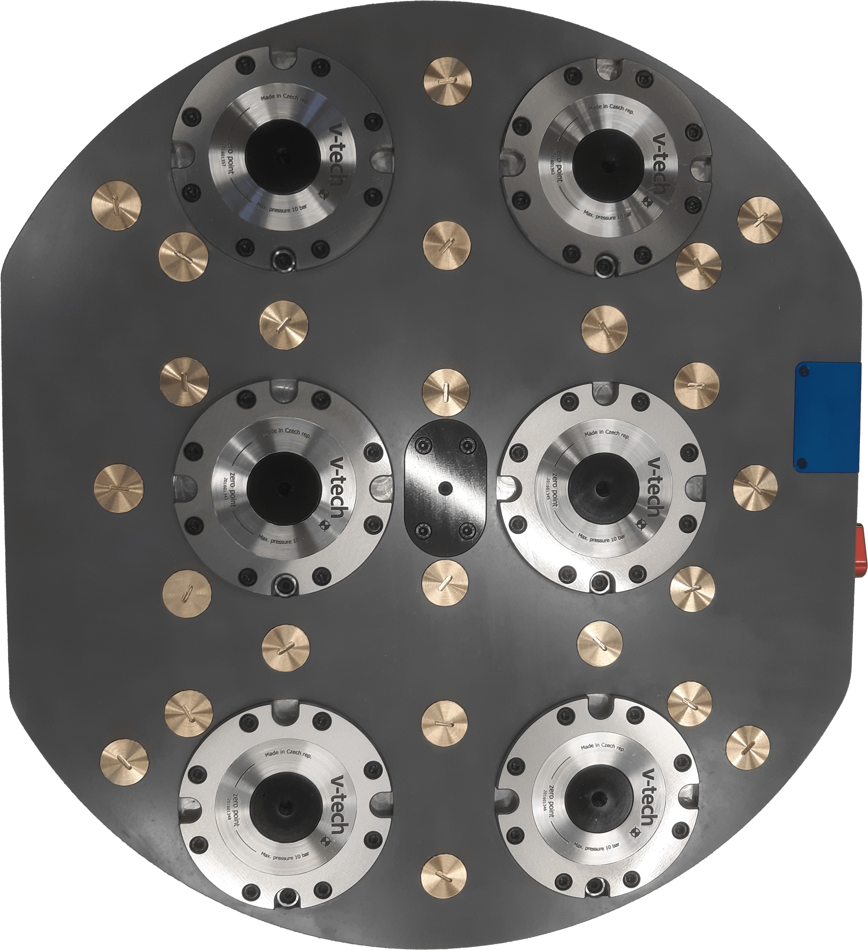 ZEPO-v Clamping base AXILE G8-G6  6x 200 NES-t 135